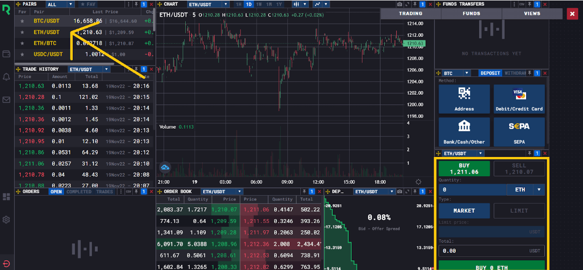 redot buy crypto